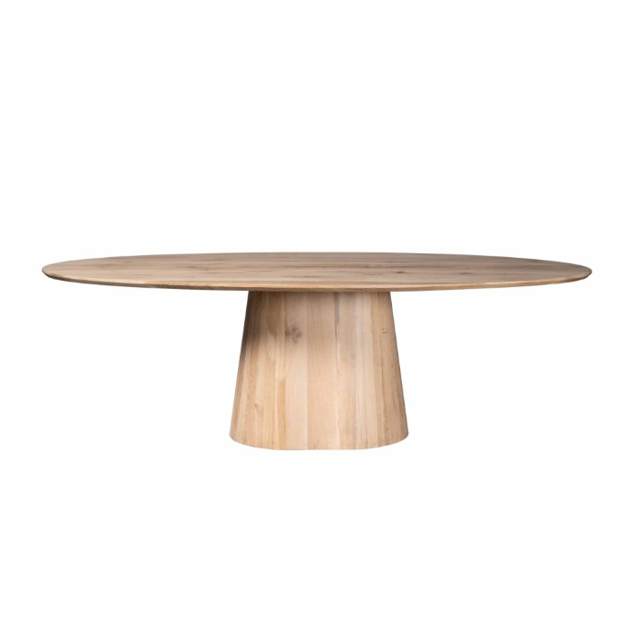 Eettafel Riga ovaal naturel eiken 240 cm vooraanzicht