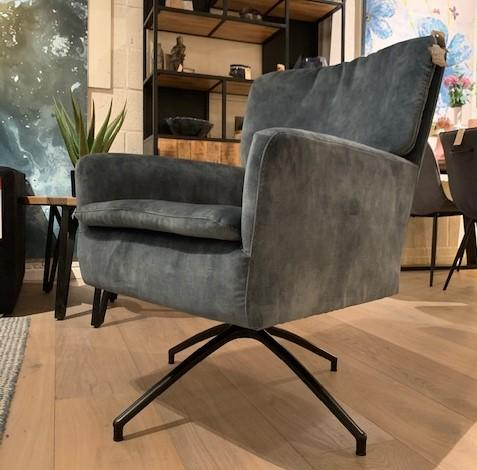 Draaibare fauteuil in stof
