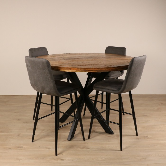 Bartafel rond van mangohout.