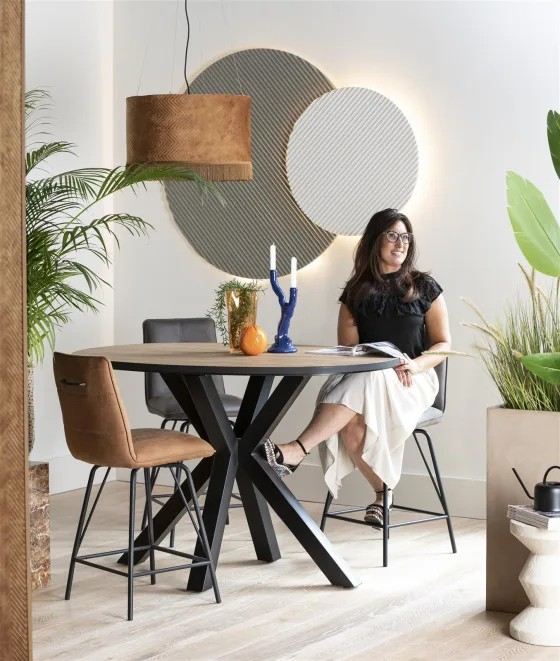 Ovale bartafel 140 cm * 90 cm