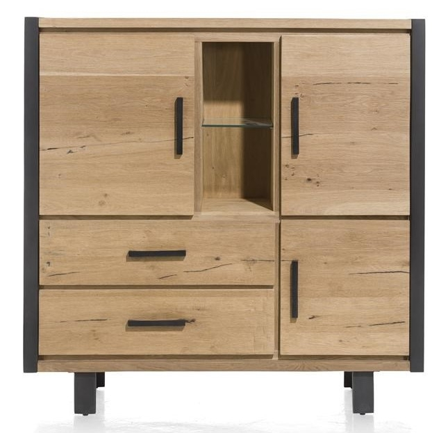 Opbergkast van eikenhout. Model Brooklyn van Happy at Home.