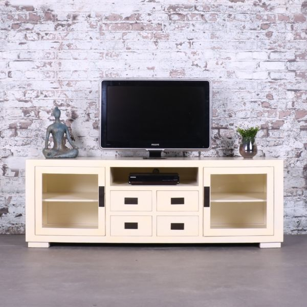 Oosters tv meubel wit