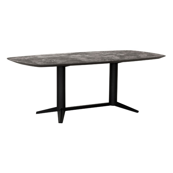 Eettafel van mortex 210 cm.