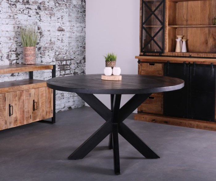 goedkope-ronde-eettafel-150cm-mangohout