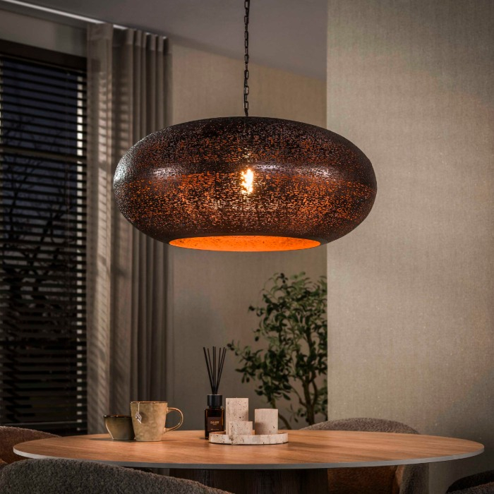 Grote hanglamp koper 68 cm Jorn - sfeerfoto 1