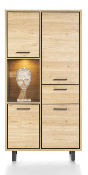 Opbergkast met verlichting. laminato in lichte kleur