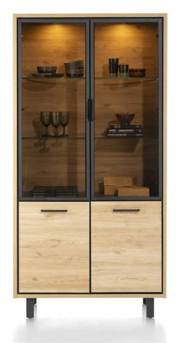 Ostrava vitrinekast 190cm hoog