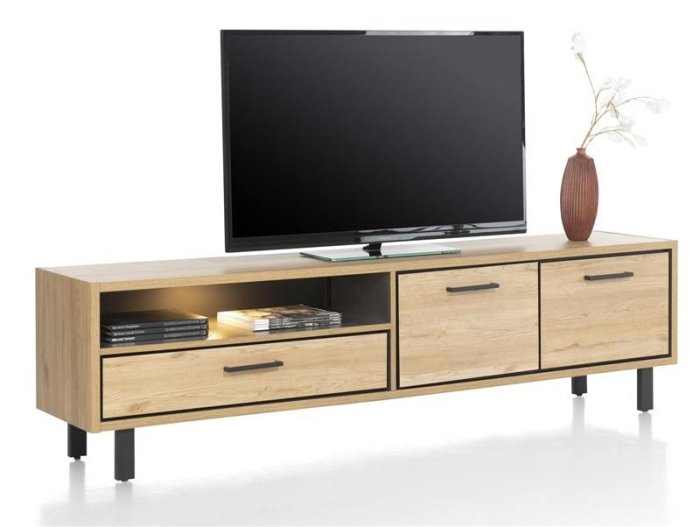 Happy at Home. TV meubel 170cm breed met verlichting. laminato