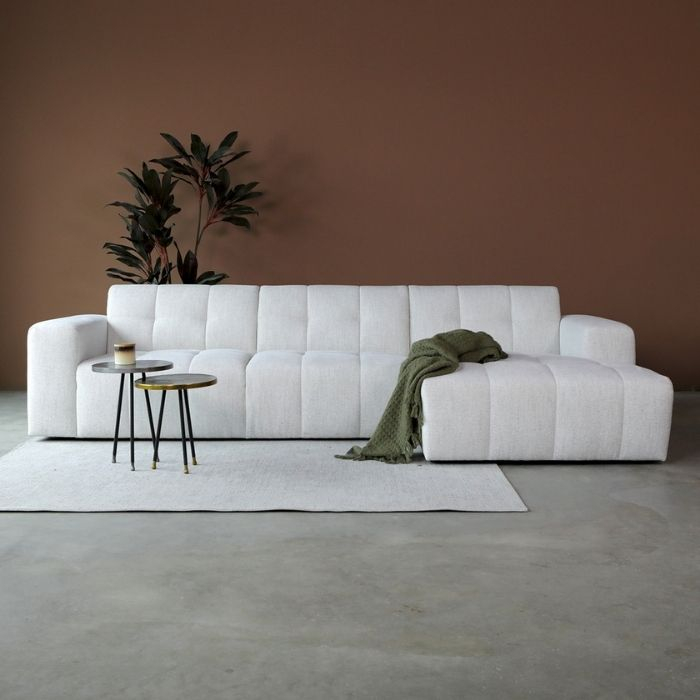 Hoekbank Wave met chaise longue rechts. 