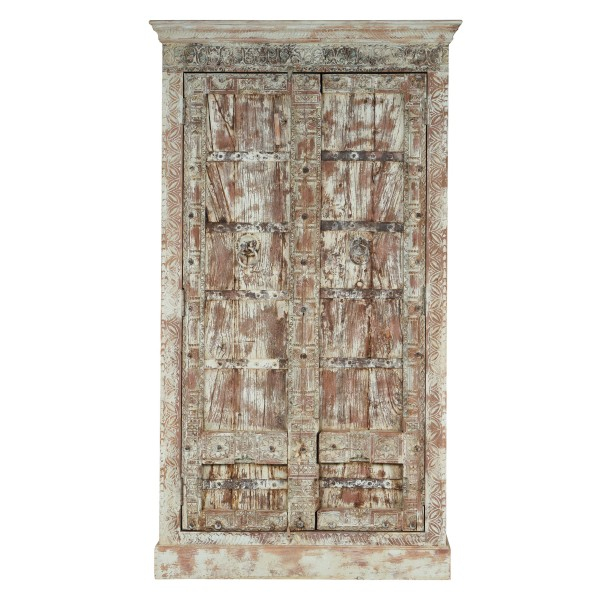 Hele grote kast uit India met groene kleur.