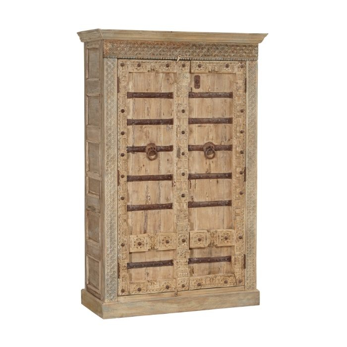 Oude Indiase kast groot met twee deuren.