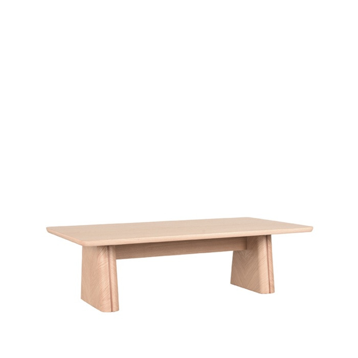 Salontafel Jasper in eikenlook naturel, schuin van voren