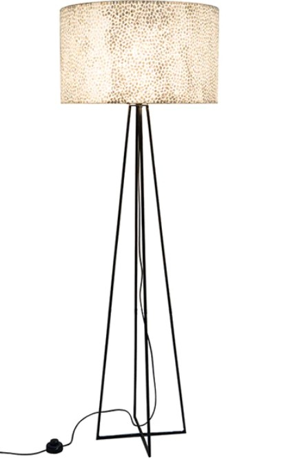 Vloerlamp schelpen wit