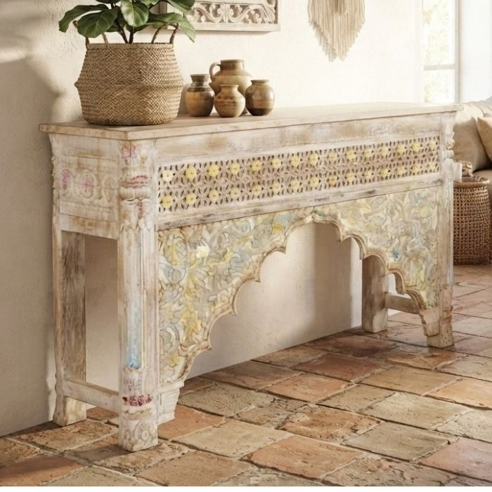 Sidetable Ibiza stijl vintage