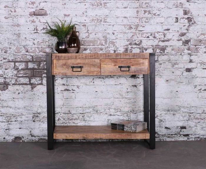 Sidetable mangohout industrieel