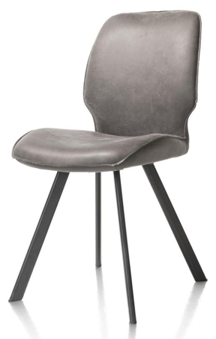 Eetkamerstoel Semmi antraciet microleder 