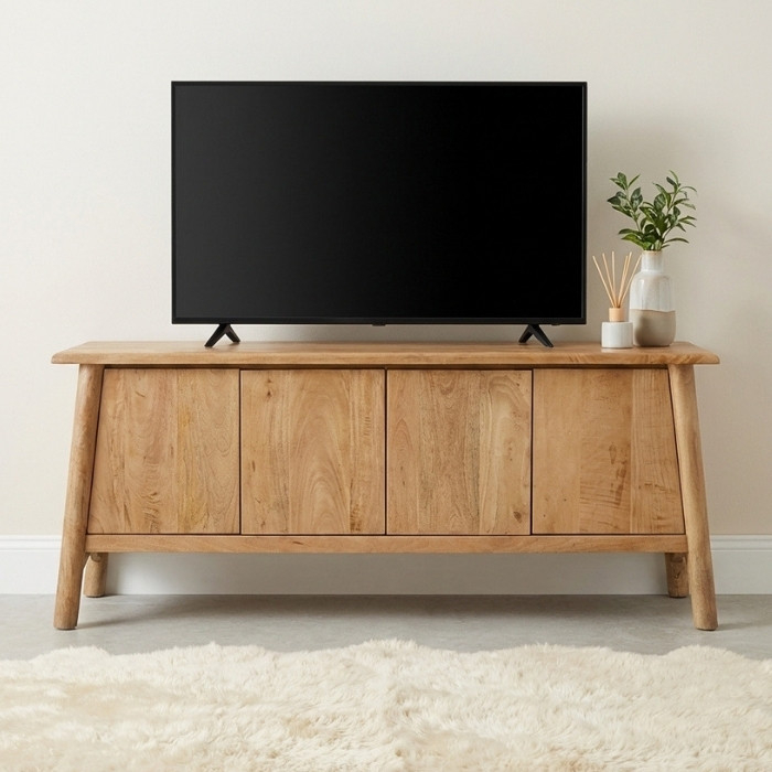 Japandi tv meubel mangohout