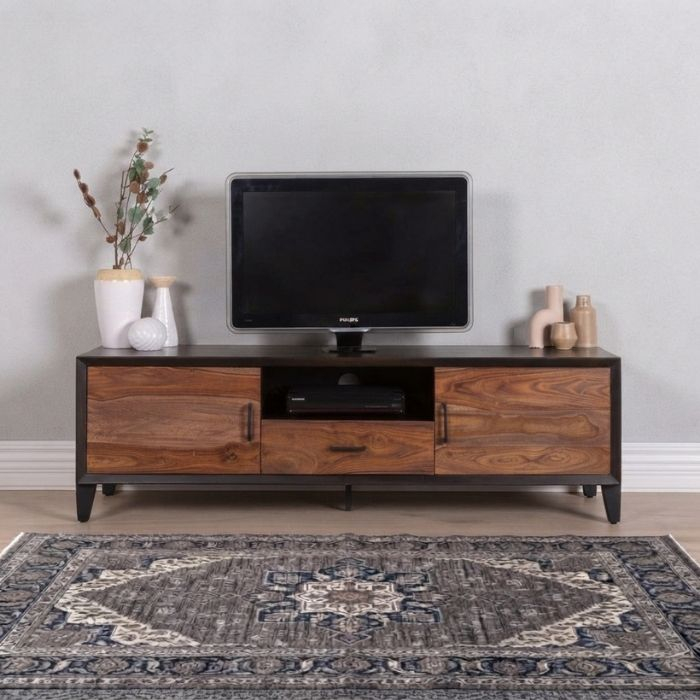 Tv meubel donker hout 160 cm.