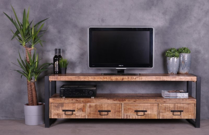 Tv meubel mangohout 180