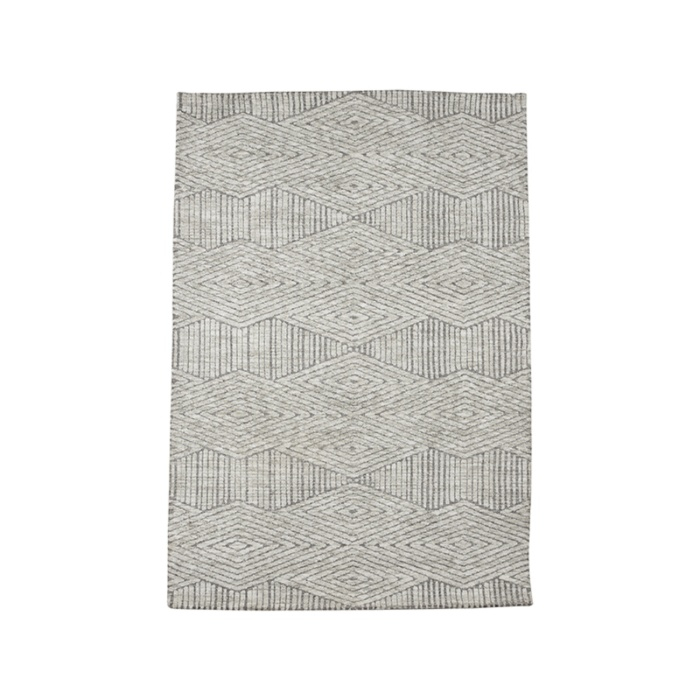 Vloerkleed 160x230 Cis grijs, van bovenaf gezien