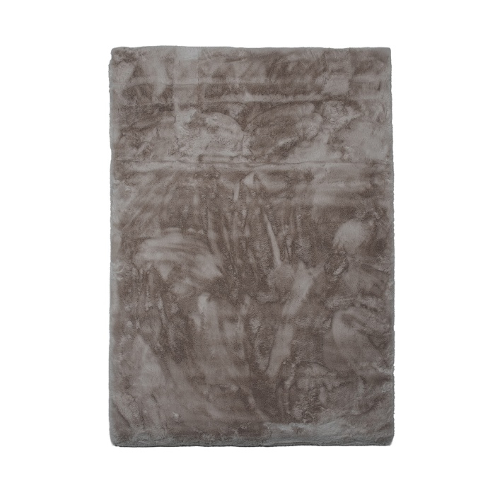 Vloerkleed 160x230 Isa taupe, van bovenaf gezien