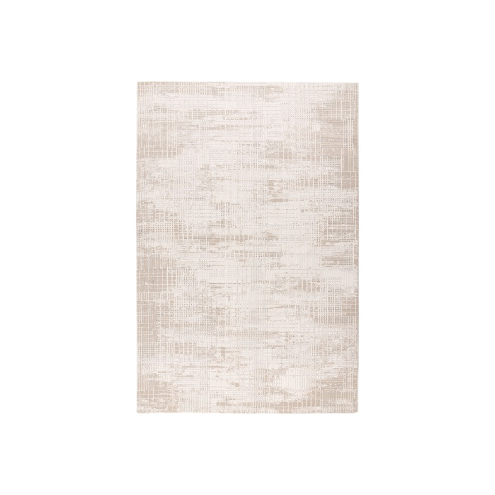 Vloerkleed 160x230 Meike beige, van bovenaf gezien