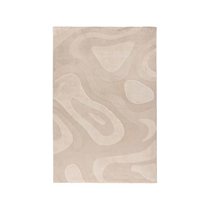 Vloerkleed 200x290 Gert beige, van bovenaf gezien