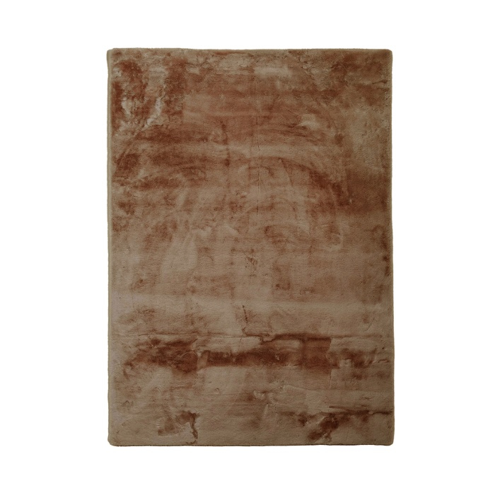 Vloerkleed 200x290 Isa bruin, van bovenaf gezien
