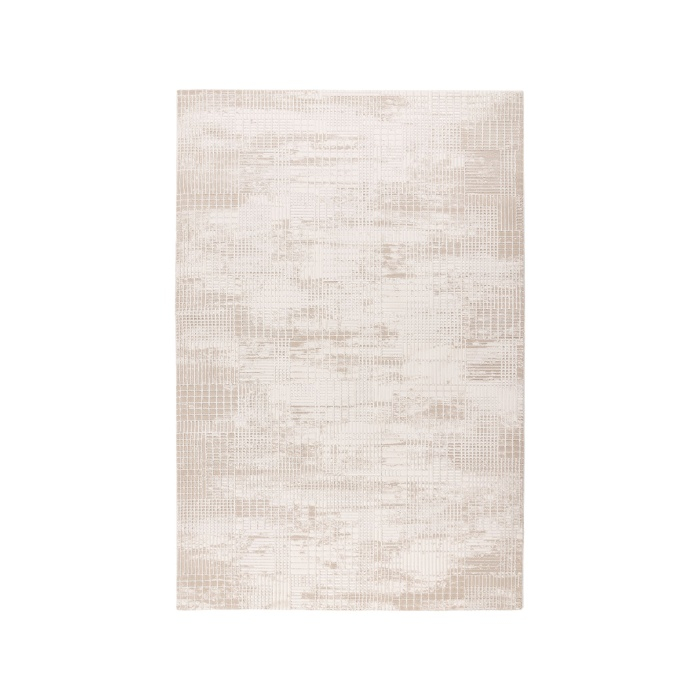 Vloerkleed 200x290 Meike beige, van bovenaf gezien