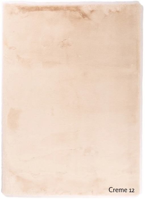 Vloerkleed hoogpolig creme