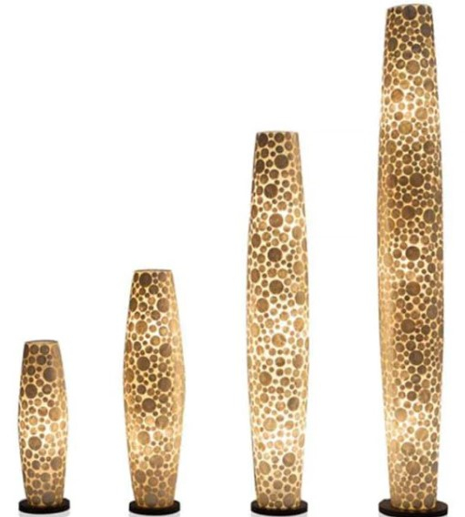 schelpen lampen wit diverse afmetingen