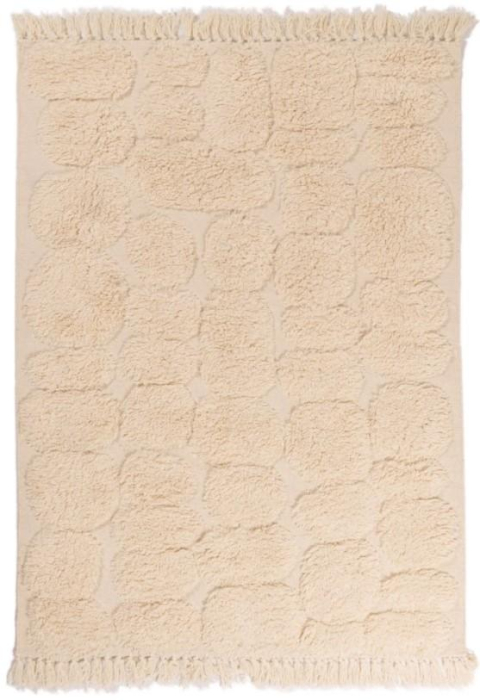 Wollen vloerkleed off white