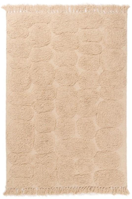 Wollen vloerkleed sand kleur