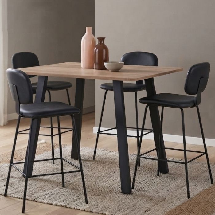 Rechthoekige bartafel Zade met afgeronde hoeken 150 cm