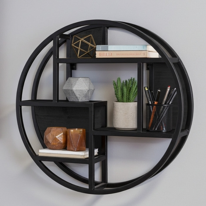 Zwart wandrek mangohout rond.