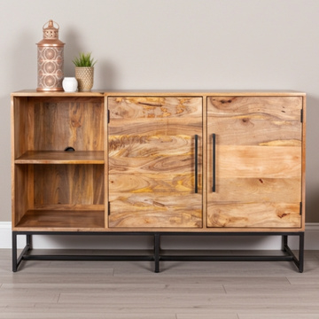 Mangohout dressoir 150 cm breed.