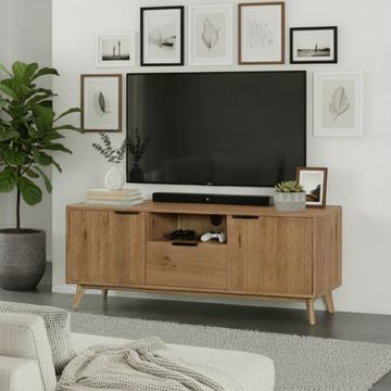 eiken tv meubel naturel