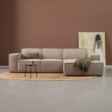 Hoekbank Play in de kleur taupe. 