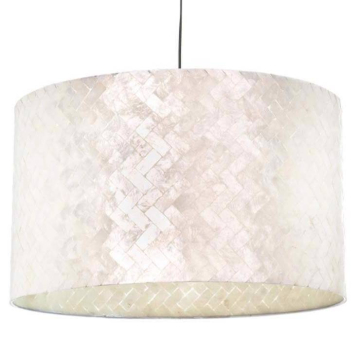 hanglamp zigzag parelmoer wit