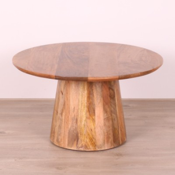 Ronde salontafel mangohout 80 cm.