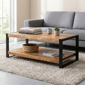 Mangohouten salontafel Britt 120 cm.