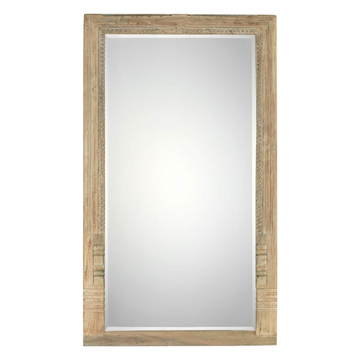 Spiegel met lijst van oud hout.