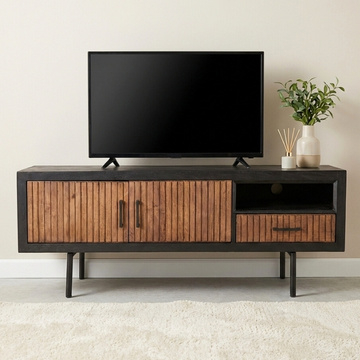 Tv meubel hout 140 cm breed