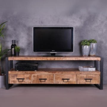 Tv meubel mangohout 180 cm.