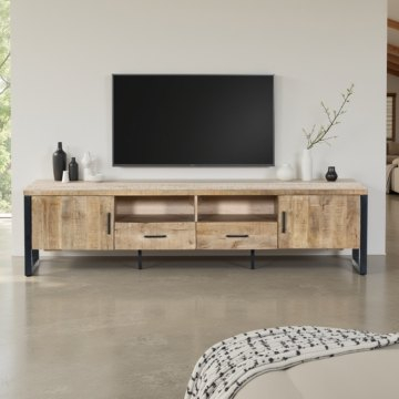 Mangohouten tv meubel. 
