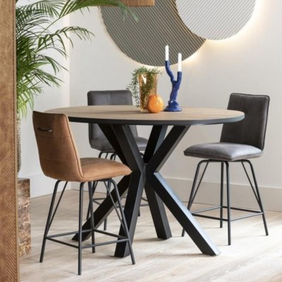 Ovale bartafel Sardinië gemaakt van melamine.  140x98x92cm