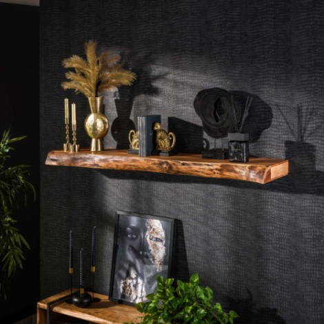 Boomstam wandplank 150 cm Ravi naturel - sfeerfoto