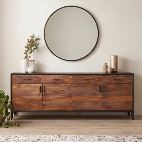 Dressoir donker hout 220 cm