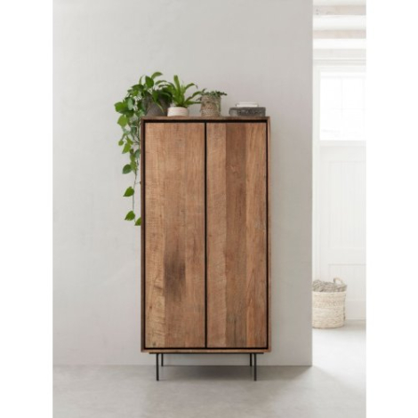 Bergkast laag van teakhout 90 cm.