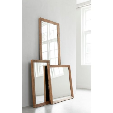 Spiegel small van teakhout 50 cm.